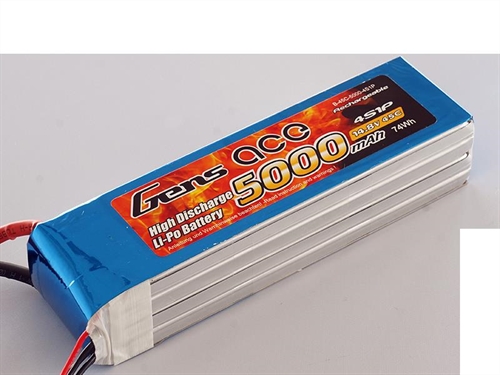 Li-Po 4S 148V 5000mAh 45C with EC5