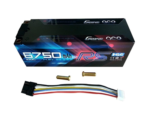 Li-Po Car Hard Case 4S 148V 6750mAh 100C with 5mm