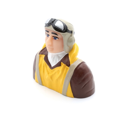 1/6 Scale WWII Pilot with Vest, Helmet & Goggles