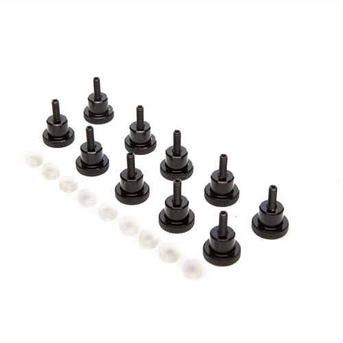 Thumb Screws, Black: 4-40 x 7/8 (10)