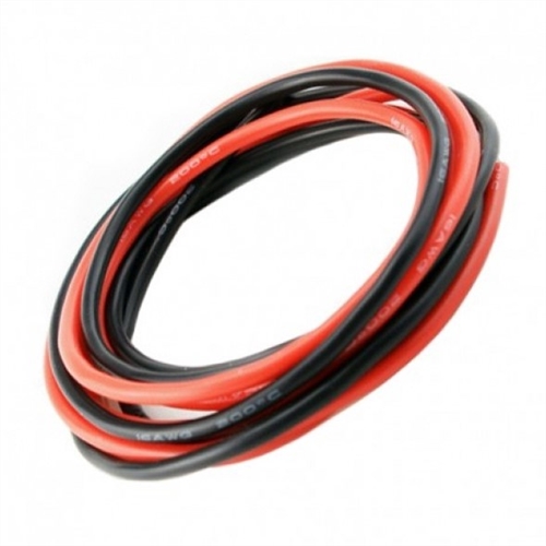 Silicone Wire 18AWG 1m Black/1m Red (150 Strands OD2.3mm)