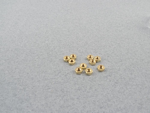 Brass Nut M3 (pk10)