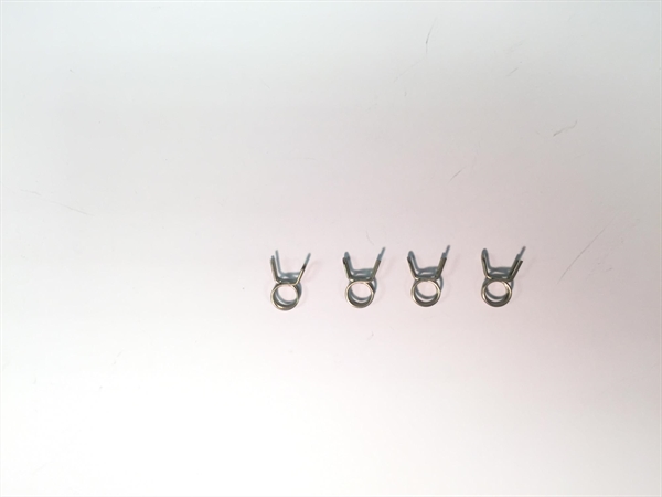Fuel Tubing Clips 6.5mm diameter (Pk4)