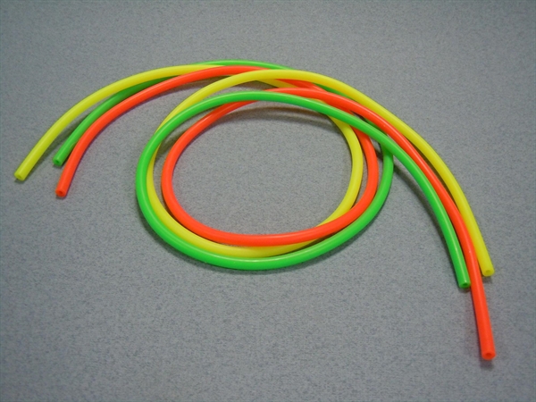 Silicone Tube Fluorescent 2.38x5.50mm x 75cm (Pk3)