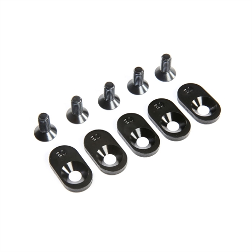 EngineMntInsert&Screws, BLK, 21T(5): 5ive-T 2.0