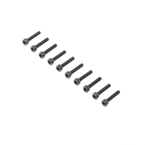Cap Head Screws, Stl, BO, M3 x 16mm (10)