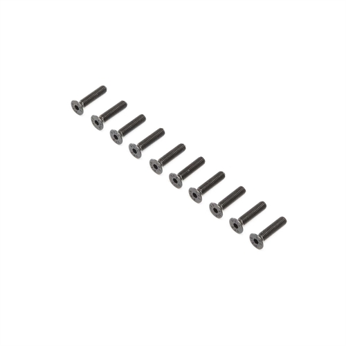 Flat Head Screws, Stl, BO, M4 x 18mm (10)