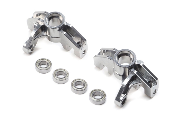 Front Spindle Set, Aluminum (L/R): Super Rock Rey