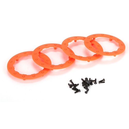 Beadlock Ring, Orange w/ Screws (4): 22SCT