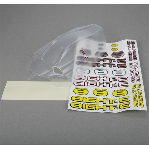 8IGHT-E Body, Clear with Stickers & Mask