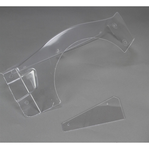 Body Left Fender & # Plate, Clear: 5IVE-T