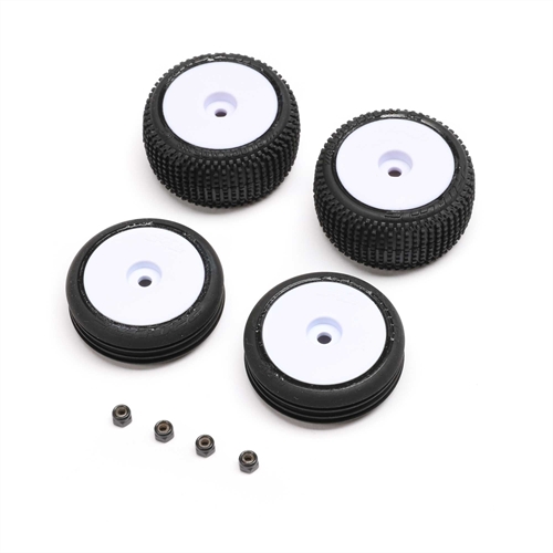 Tires & Wheels Mounted, White: Micro-B
