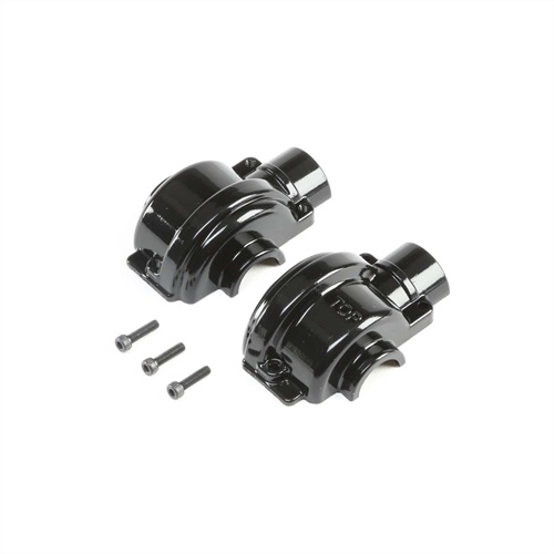 Aluminum Diff Case, Black: LST/2, 3XL-E