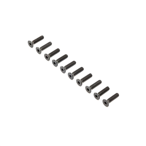 Flat Head Screws, Stl, BO, M4 x 16mm (10)