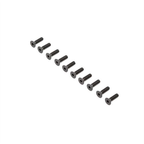 Flat Head Screws, Stl, BO, M4 x 14mm (10)