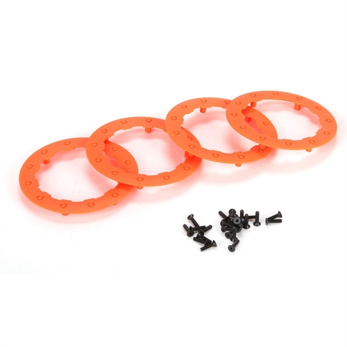 Beadlock Ring, Orange w/ Screws (4): 22SCT
