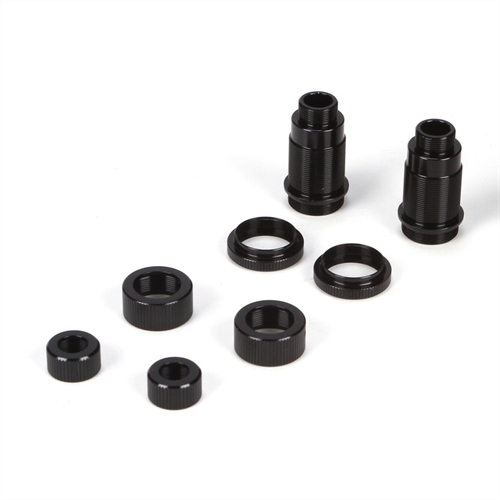 Front Shock Body Set, Al, Black: Mini 8ight,DB