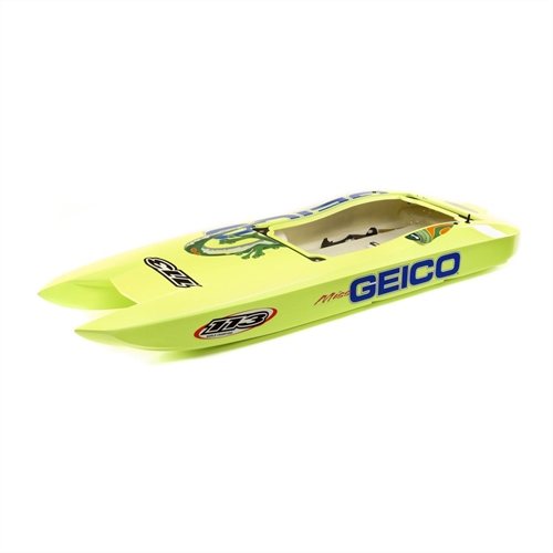 Hull with decals Miss GEICO Zelos 36-inch Twin