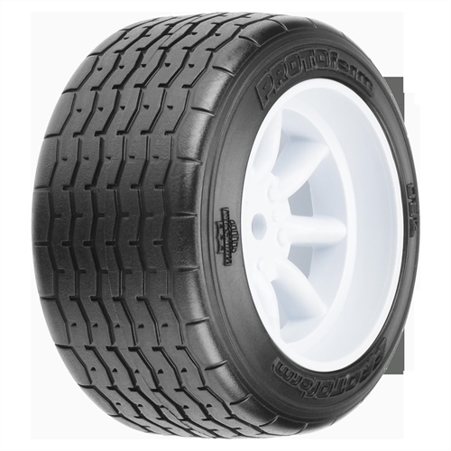 1/10 PROTOform VTA Rear 31mm VTA Tires Mounted 12mm White Wh