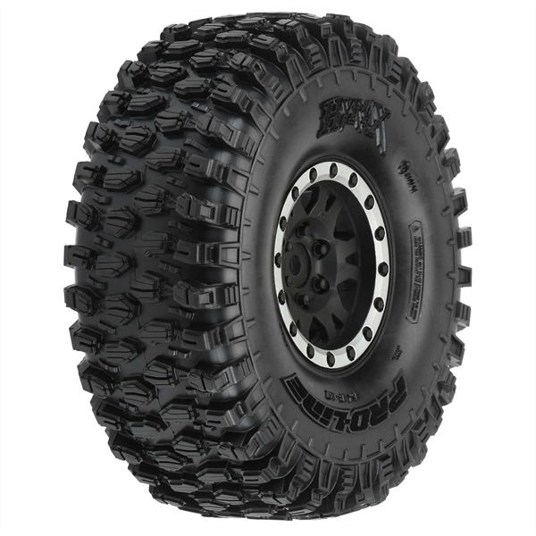 1/10 Hyrax Predator F/R 1.9" Mounted 12mm Blk/Slvr Impulse (
