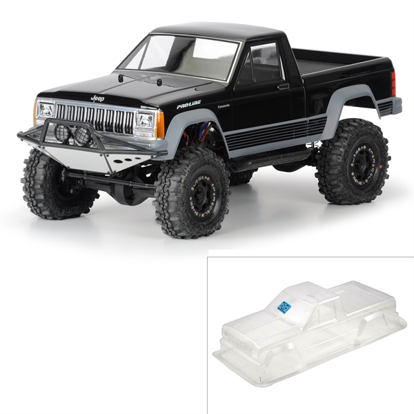 1/10 Jeep Comanche Full Bed Clear Body 12.3" (313mm) WB Crwl