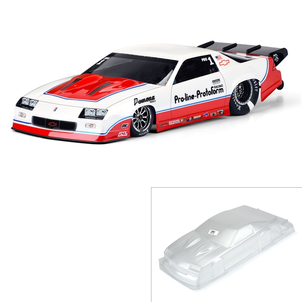 1/10 1985 Chevrolet Camaro IROC-Z Clear Body: Drag Car