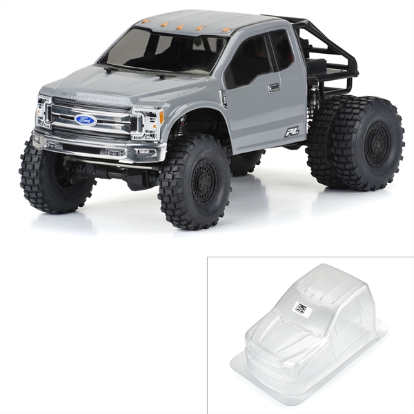 1/10 2017 Ford F-250 Super Duty Cab-Only Clear Body 12.3" WB