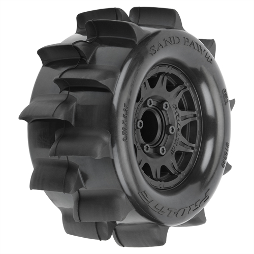 1/10 Sand Paw HP BELTED F/R 2.8" MT Tires MTD 12/14mm Black