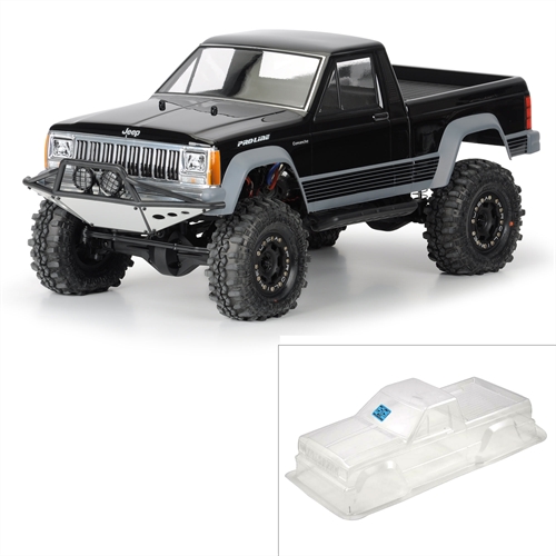 1/10 Jeep Comanche Full Bed Clear Body 12.3" (313mm) WB Crwl