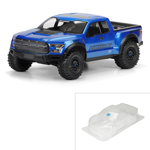 1/10 2017 Ford F-150 Raptor True Scale Clear Body: Short Cou