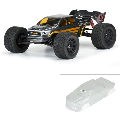 1/8 Pre-Cut 2020 Ram Rebel 1500 Clear Body: ARRMA Kraton 6S