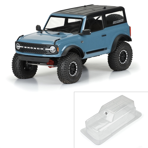 1/10 2021 Ford Bronco Clear Body Set 11.4" Wheelbase: Crawle