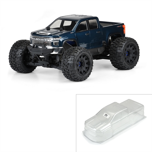 1/8 2021 Chevy Silverado 2500 HD Clear Body: E-REVO 2.0 & M
