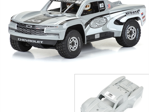 1/16 Pre-Cut 2019 Chevy Trophy Truck Tough-Color Gray Body: