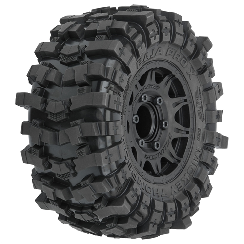 Mickey Thompson Baja Pro X 2.8" Tires Mounted on Raid Black