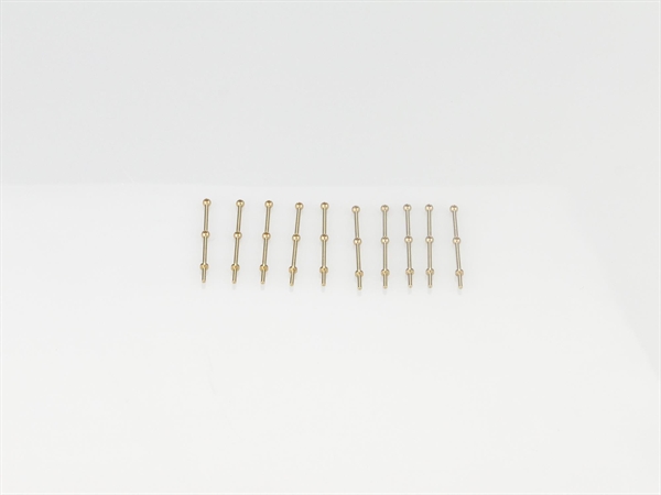 2 Hole Capping Rail Stanchion, Brass 20mm