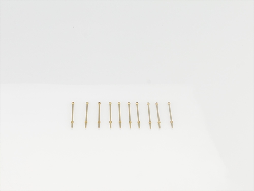 1 Hole Stanchion, Brass 15mm (Pk10)