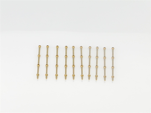 3 Hole Stanchion, Brass 25mm (Pk10)