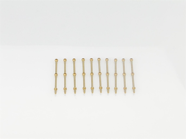 2 Hole Stanchion, Brass 30mm (Pk10)