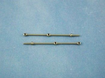 2 Hole Stanchion, Brass 25mm (Pk10)