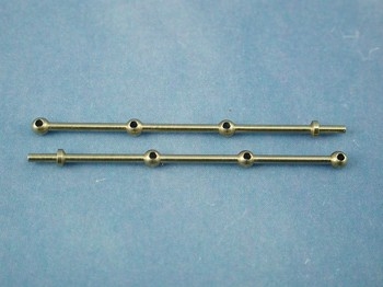3 Hole Stanchion, Brass 40mm (Pk10)