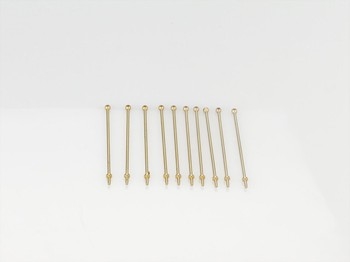 1 Hole Stanchion, Brass 40mm (Pk10)