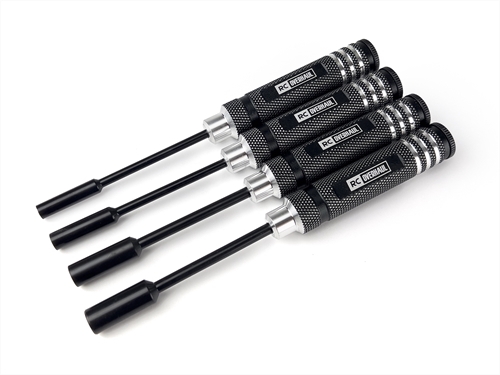 Nut Driver Set 4/5.5/7/8mm Black