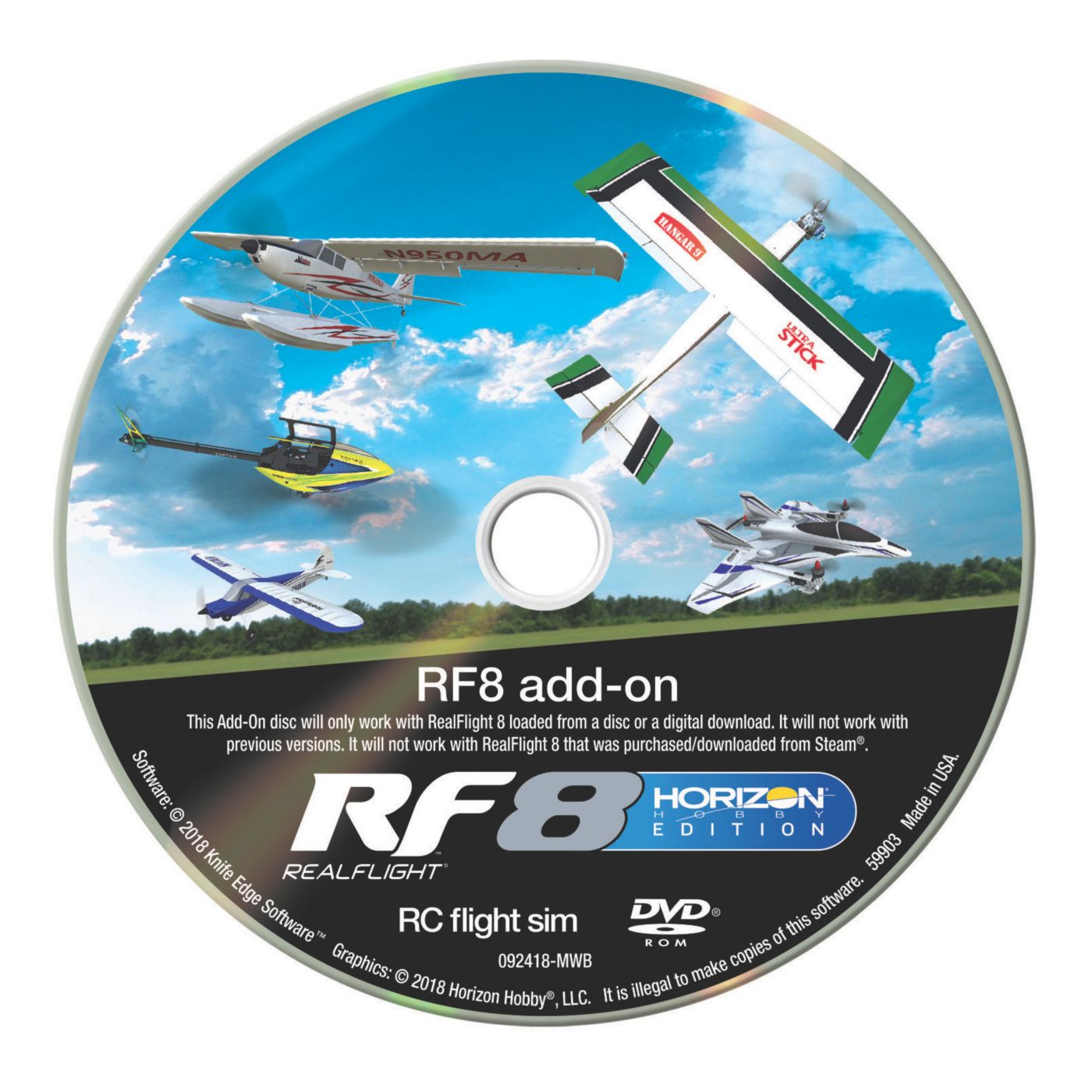 RF8 RealFlight フライトシミュレーター REALFLIGHT RealFlight RF8 add-ons 1 Horizon Hobby Edition