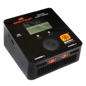 Spektrum Smart S2100 AC Charger, 2x100W (EU Plug)