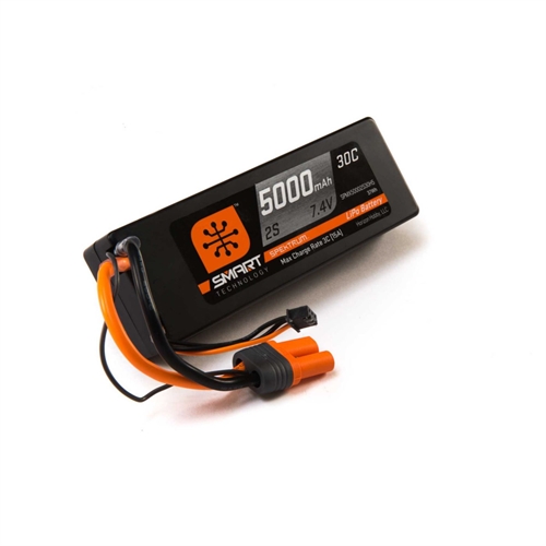 5000mah 2S 7.4V Smart LiPo 30C; Hardcase, IC5