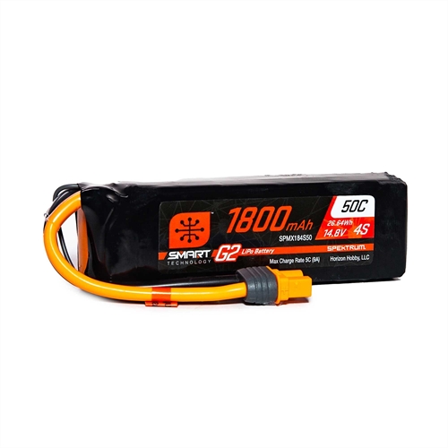 148V 1800mAh 4S 50C Smart G2 LiPo Battery IC3