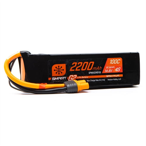 148V 2200mAh 4S 100C Smart G2 LiPo Battery IC3