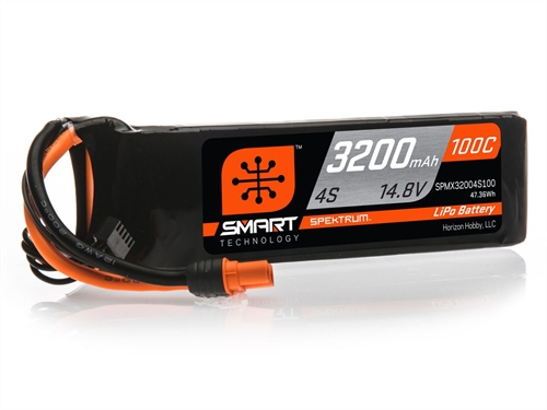 3200mAh 4S 148V 100C Smart LiPo Battery IC3