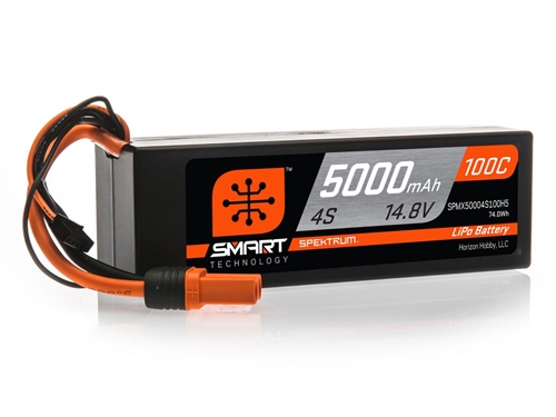 5000mAh 4S 148V 100C Smart LiPo Hardcase IC5